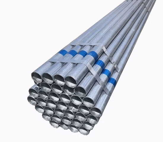 Rohrfabrik Hohe Qualität Q235, BS1387, ASTM A53, A500, S235jr, Ss400 vorverzinktes Stahlrohr/vorverzinktes geschweißtes Rundrohr/Rundrohr/Gi-Rohr mit besserem Preis